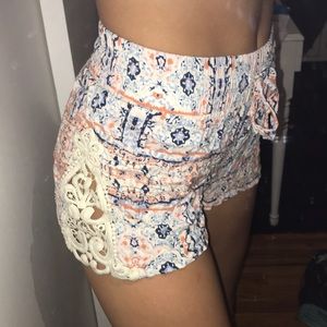 flowery summer shorts